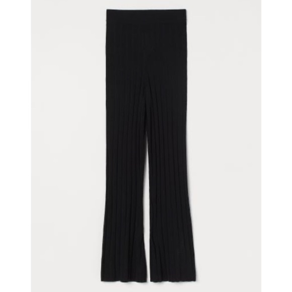 H&M Straight-Leg Ribbed Knit Pants - Picture 4 of 14